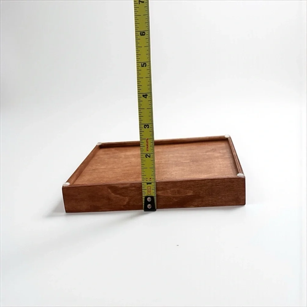 Handmade Floral Wooden Trinket Dish